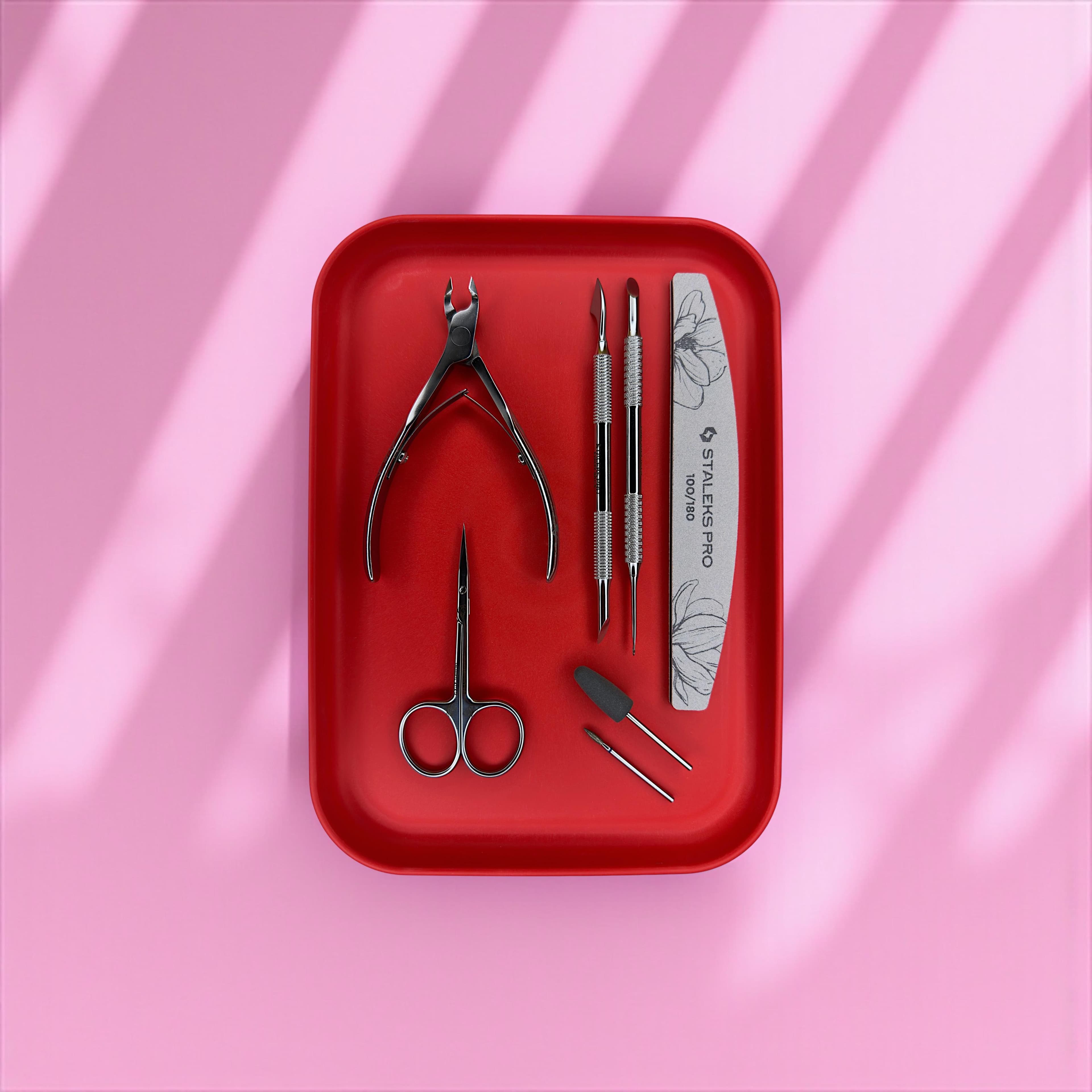 Vassoio porta strumenti AMOREBEAUTY, Rosso