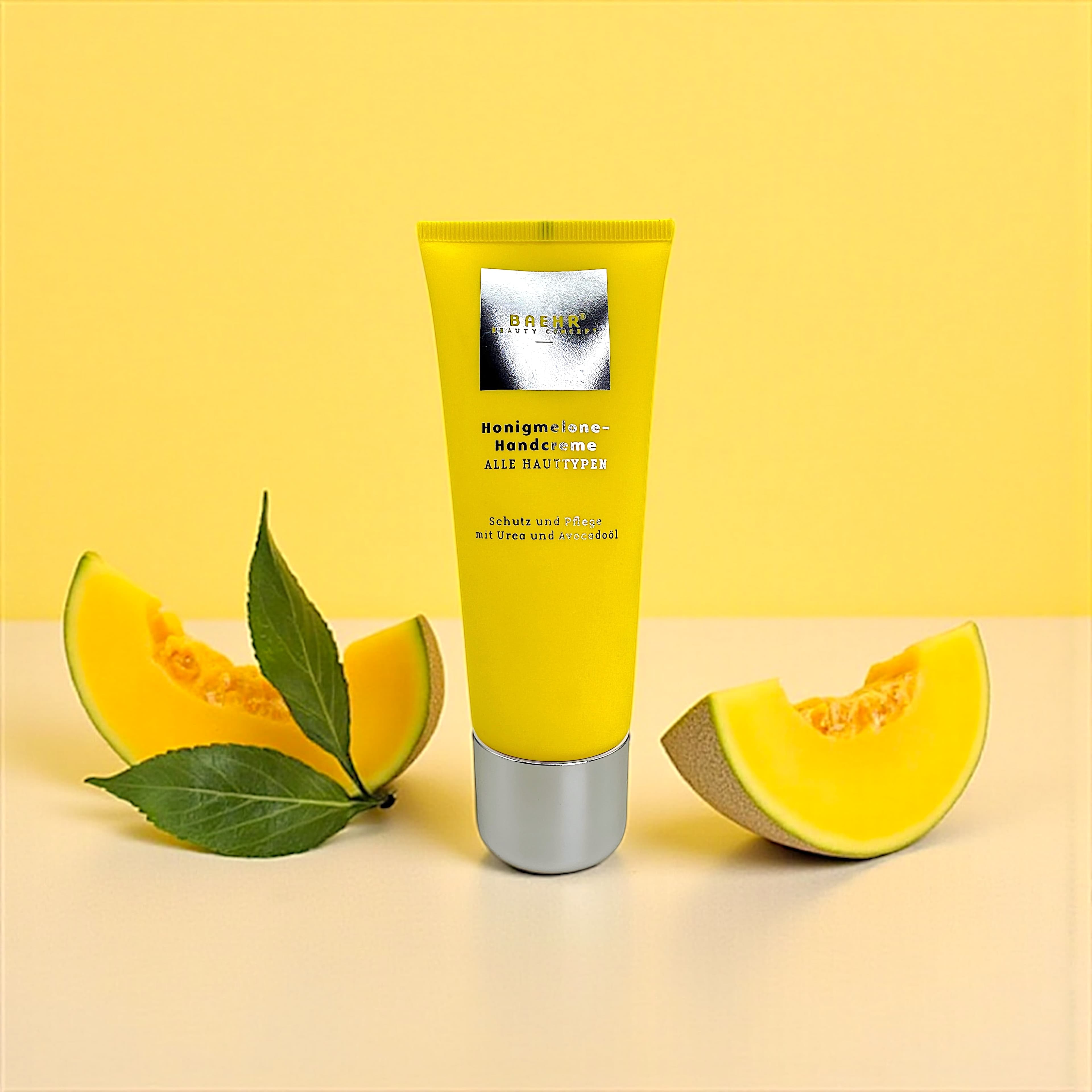 BAEHR Crema mani Honeydew Melon con olio di avocado e urea (Honeydew-Melon Handcreme), 75 ml