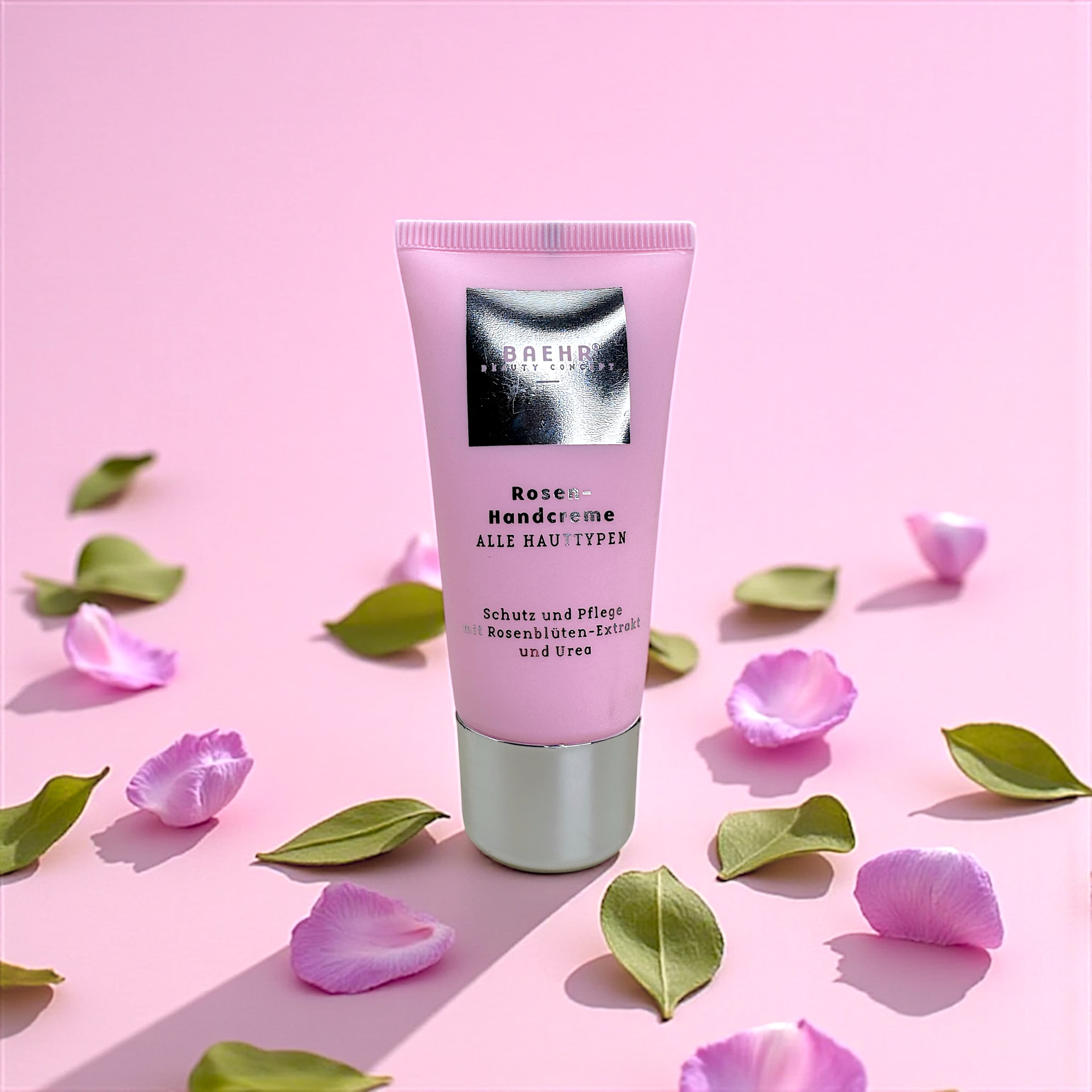 BAEHR Crema mani con estratto di petali di rosa e urea (Rosen-Handcreme), 30 ml