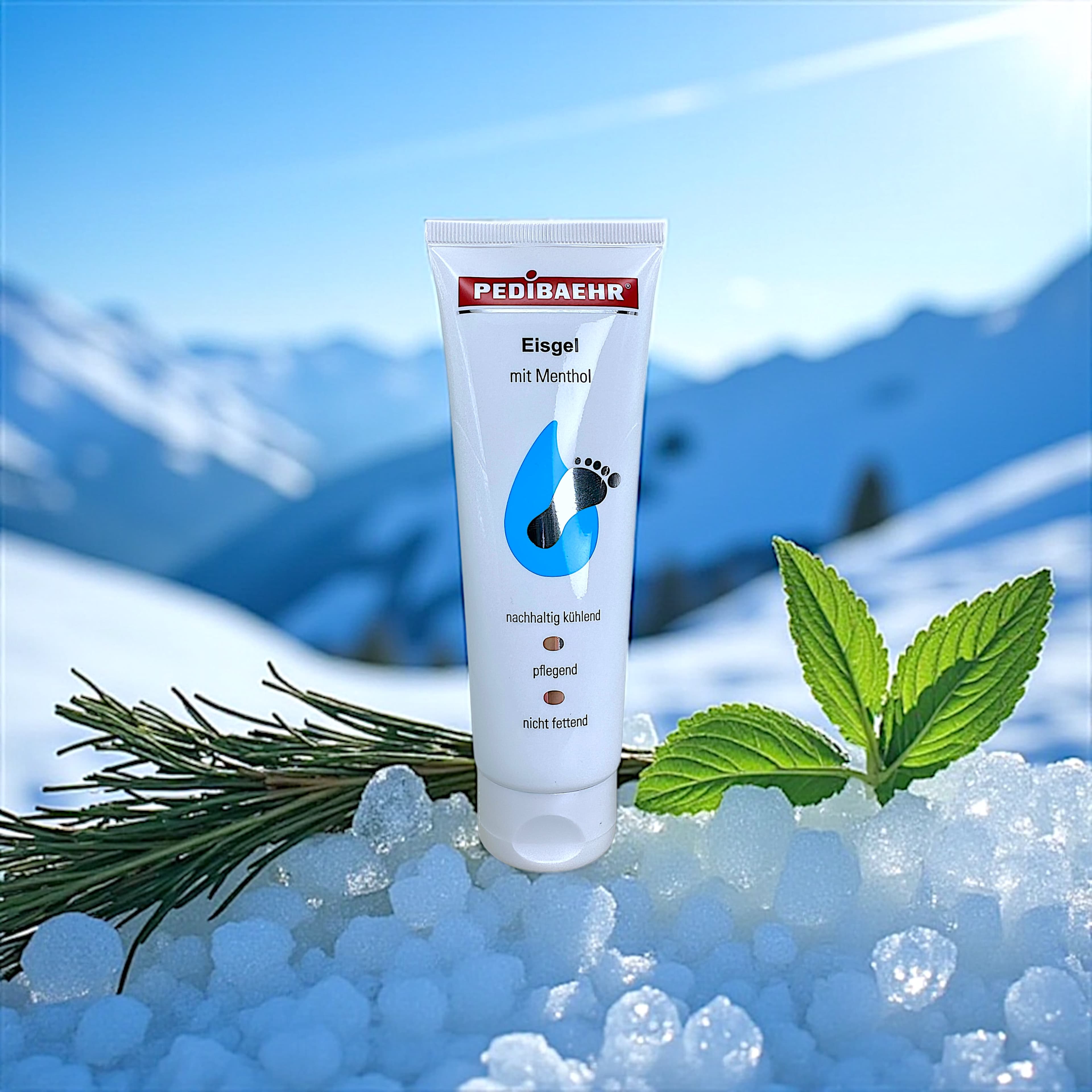 BAEHR Gel ghiacciato con mentolo (Eisgel mit Menthol), 125 ml