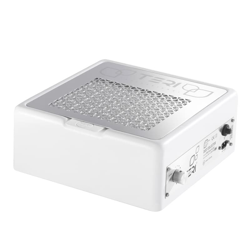 Teri Turbo M Bianco (griglia argentata) — aspiratore per manicure con filtro HEPA