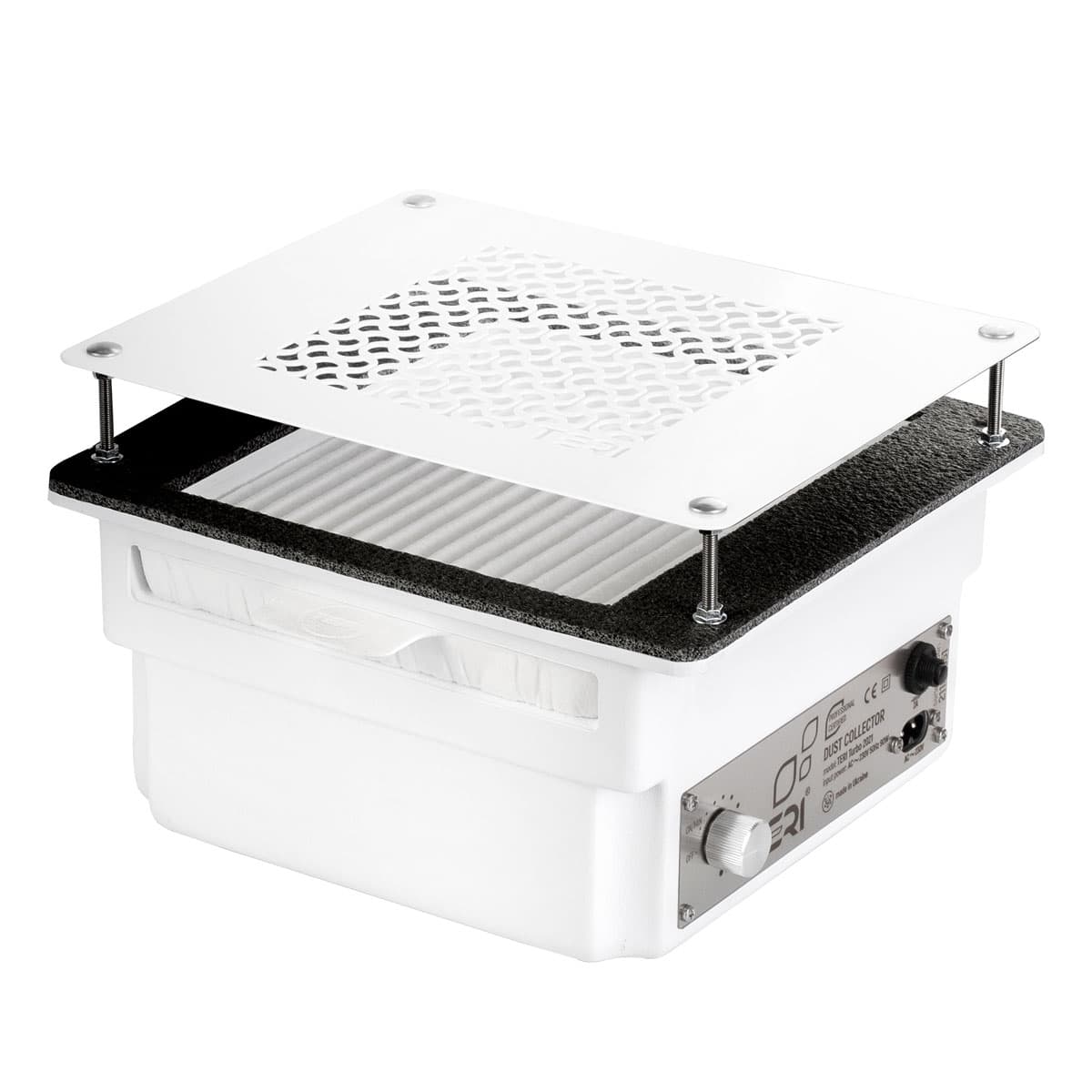 Aspiratore da incasso TERI Turbo Bianco (griglia bianca)