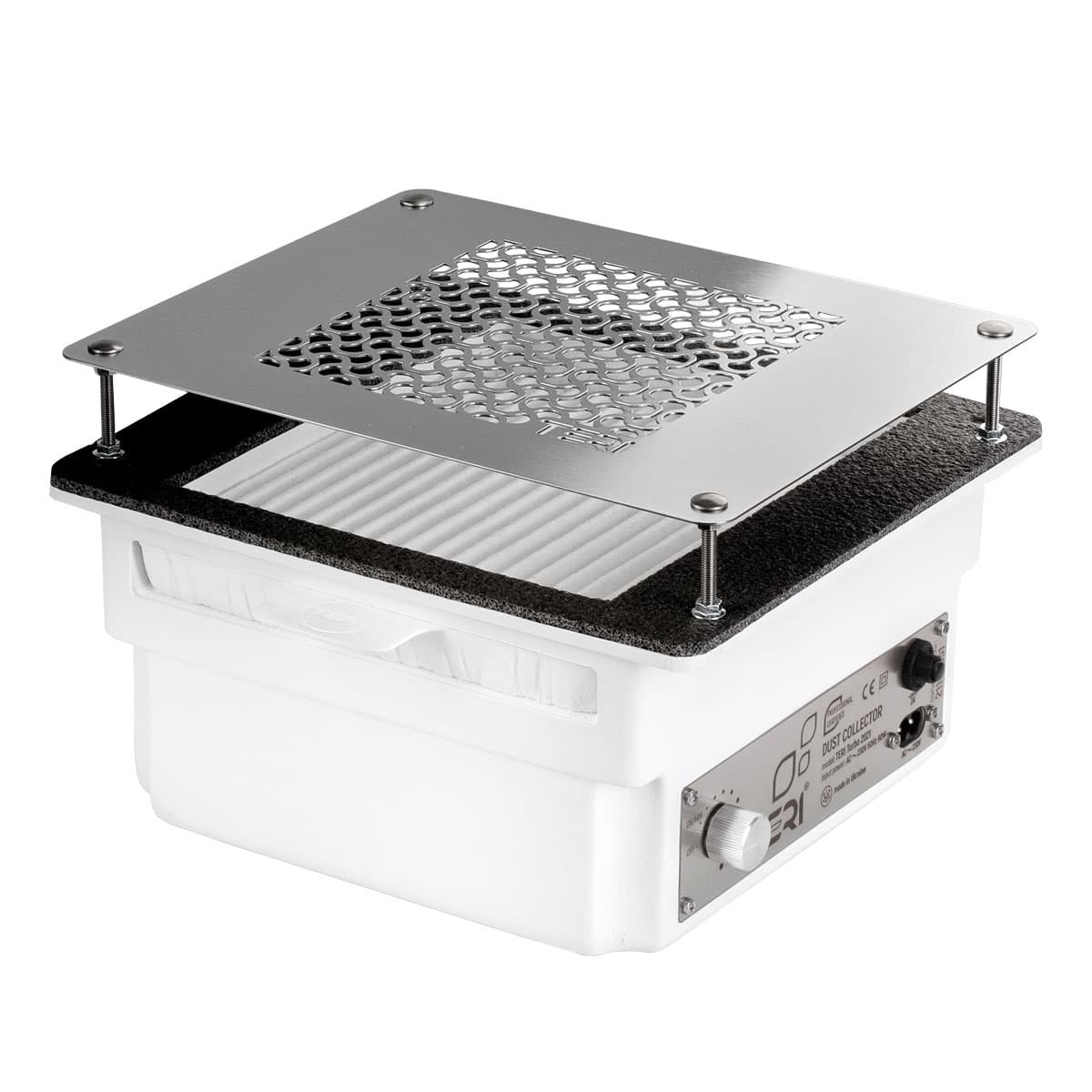 Aspiratore da incasso TERI Turbo Bianco (griglia argentata)