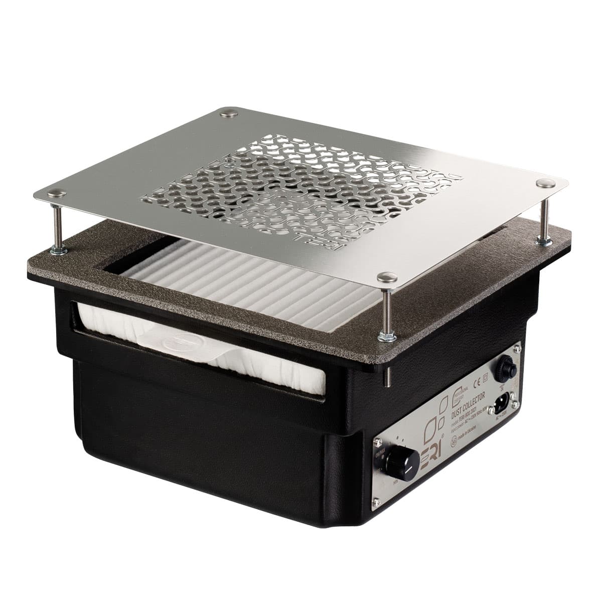 Aspiratore da incasso TERI 800 Nero (griglia argentata)