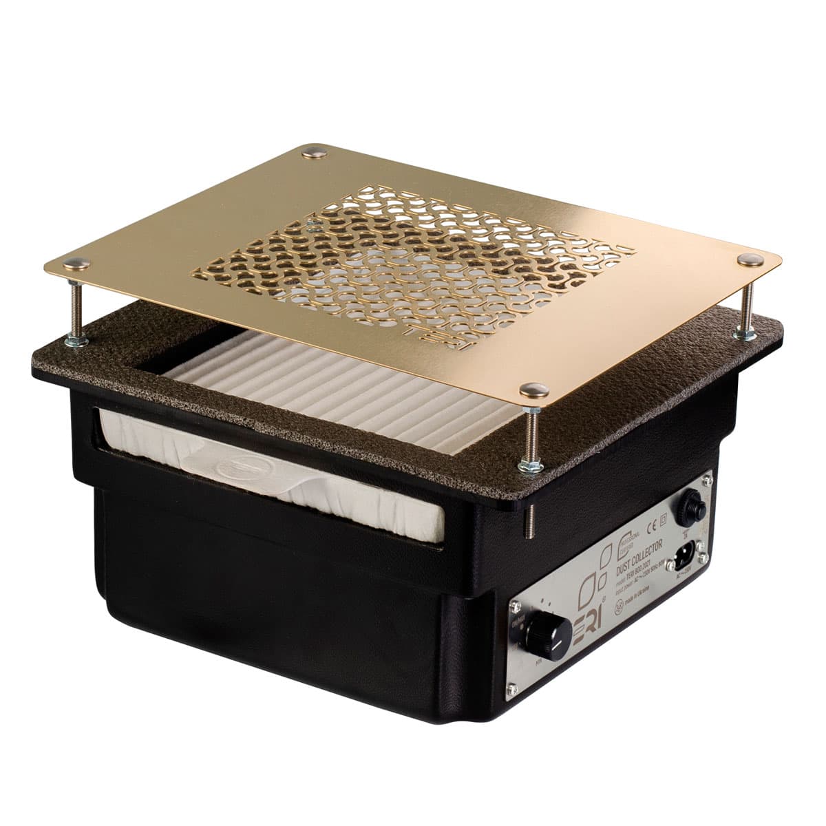Aspiratore da incasso TERI 800 Nero (griglia dorata)