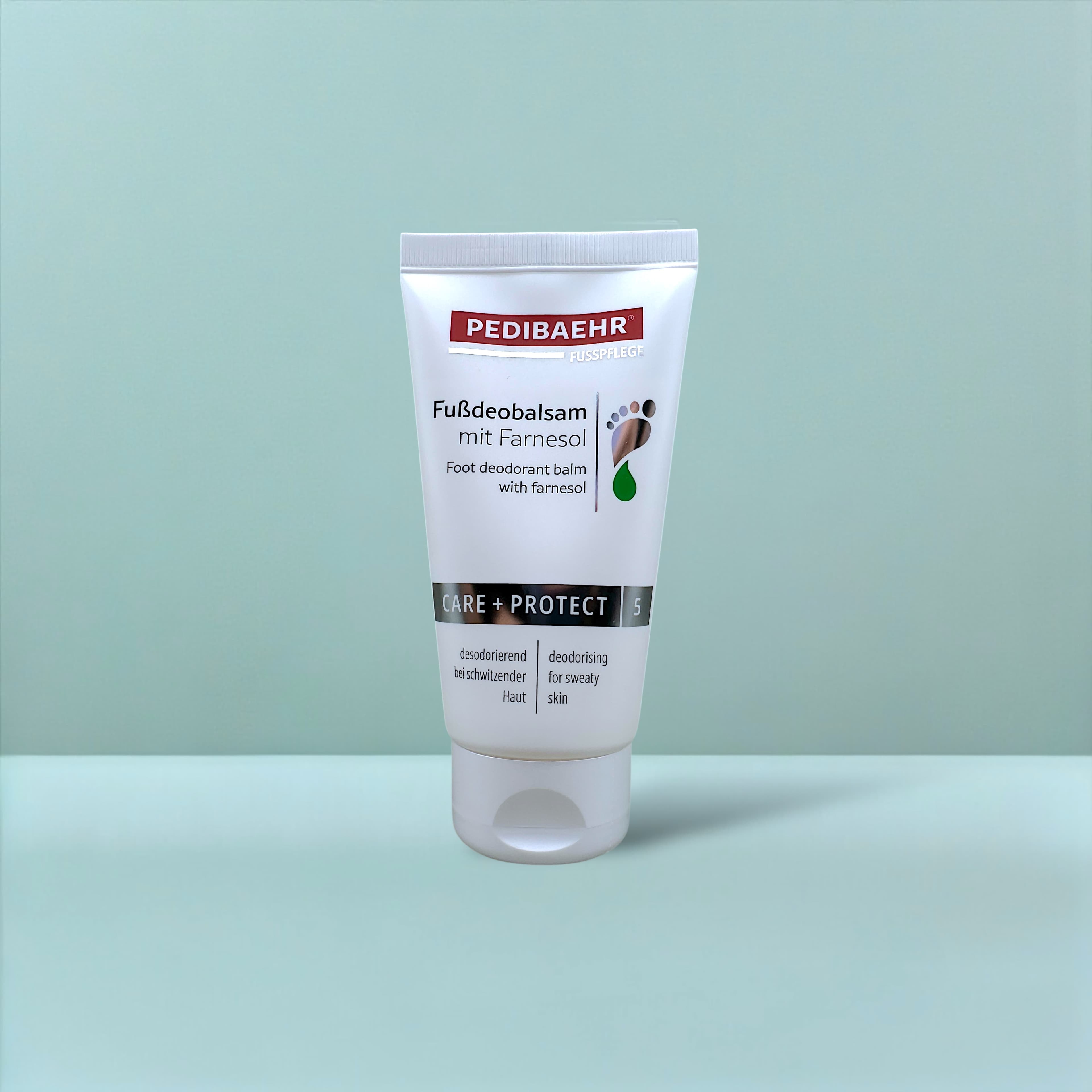 PEDIBAEHR Balsamo deodorante per piedi con farnesolo (DEODORANT FOOT BALM), 75 ml